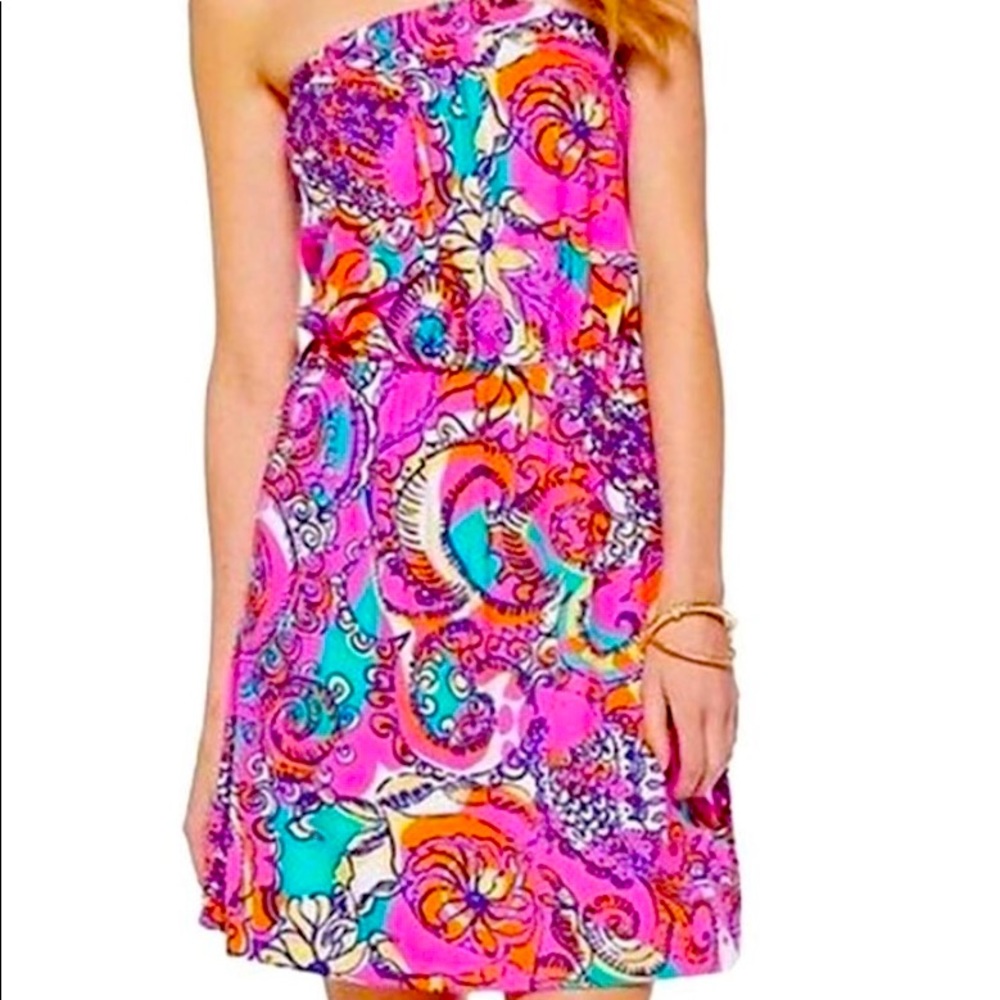NWOT Lilly Pulitzer Atwood strapless dress